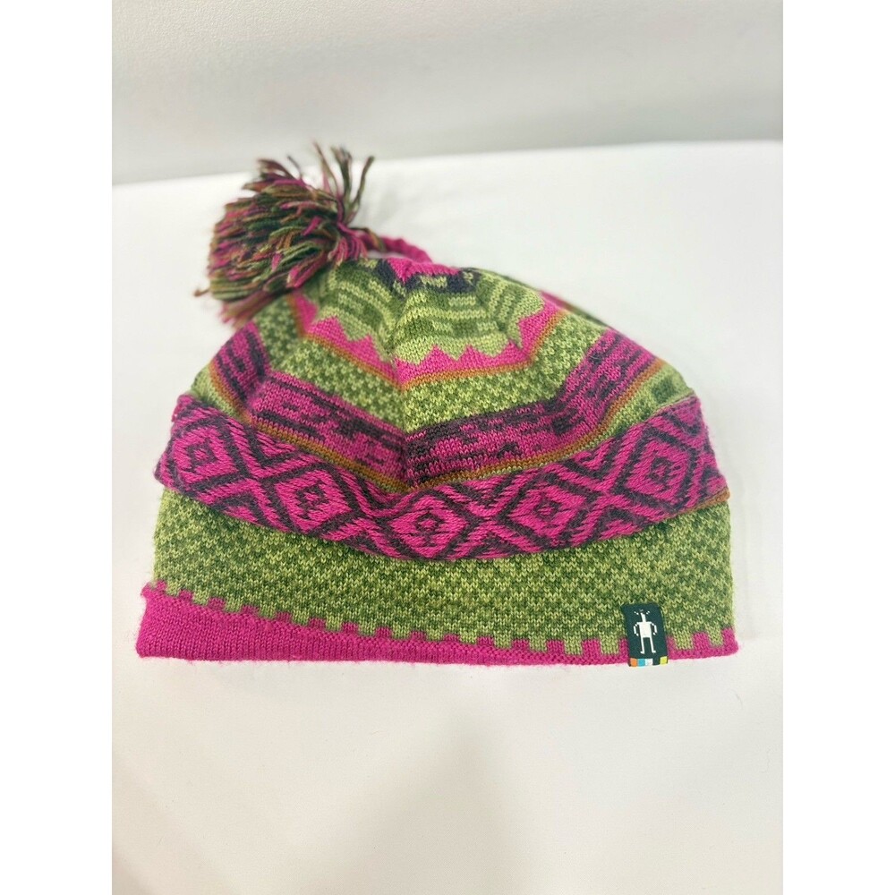 Smartwool Girls One Size Multicolor Merino Wool Acrylic Beanie Hat